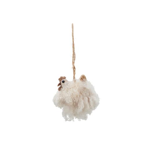 Höna - Hänge - Fluff - 1st - 6 cm - www.frokenfraken.se