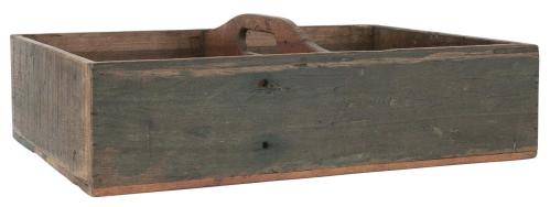 Trälåda med handtag - 4st fack - 35 x 15,5 x 50 cm - www.frokenfraken.se