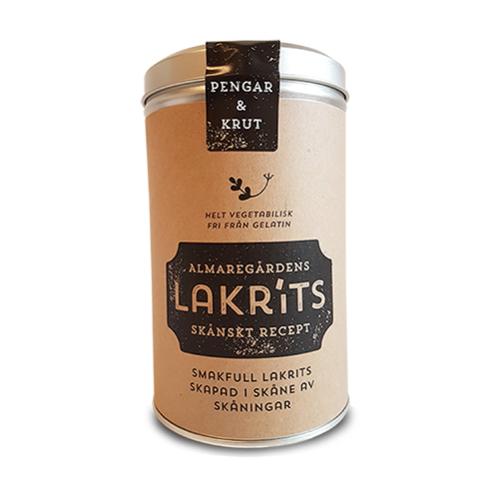 Presentburk - Lakritspengar & Krut - 16 cm - www.frokenfraken.se