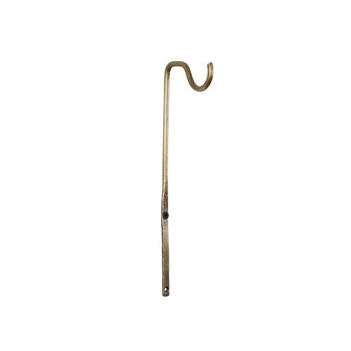 Spegel - Rund med Krok - Antik Mässing - Ø27 cm - www.frokenfraken.se