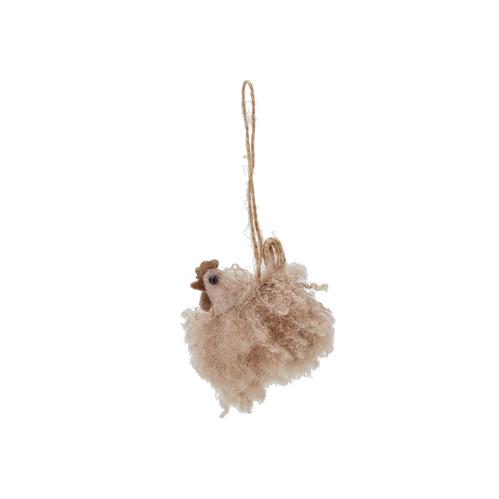 Höna - Hänge - Fluff - 1st - 6 cm - www.frokenfraken.se