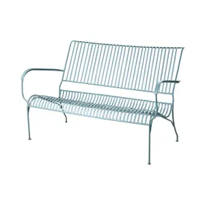 Trädgårdssoffa - Metall Celadon grön - 118 x 34 x 46 cm - www.frokenfraken.se