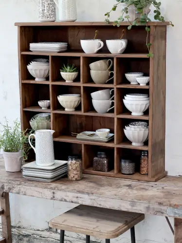 Sorteringshylla med 16 fack - 85 x 88 x 20 cm - www.frokenfraken.se