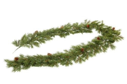 Grangirlang - Grön med kottar - 180 cm - www.frokenfraken.se