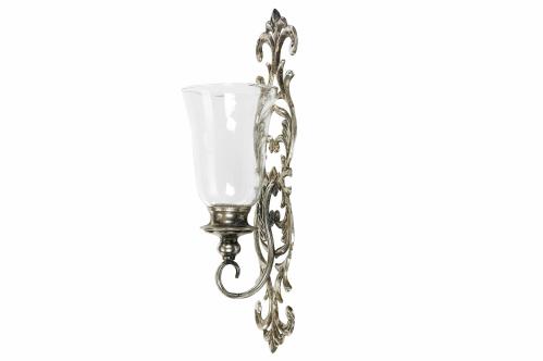 Ljuslykta för Vägg - Antique Silver - 52 cm - www.frokenfraken.se