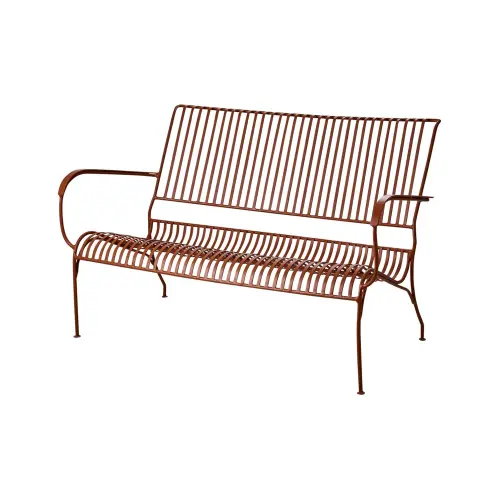 Trädgårdssoffa - Metall Dimorange - 118 x 34 x 46 cm - www.frokenfraken.se