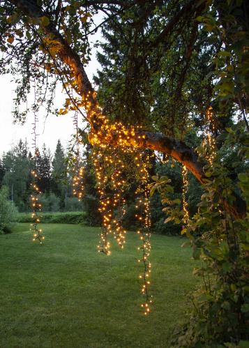 Ljusslinga - Utomhus - 540 st led varmvit - 11 meter - www.frokenfraken.se