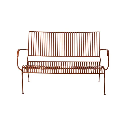 Trädgårdssoffa - Metall Dimorange - 118 x 34 x 46 cm - www.frokenfraken.se