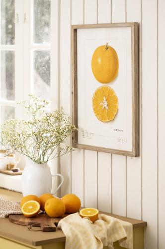 Tavlor i träram - 2 st - Citrus - 45 x 60 cm - www.frokenfraken.se