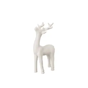 Hjort - Dekoration - Vit - 12 x 8 x 23 cm - www.frokenfraken.se