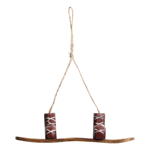 Julkula - Snowbord med pjäxor - 18 x 5 x 4 cm - www.frokenfraken.se