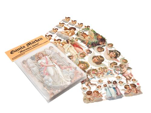 Bokmärken - Gammaldags Änglar - Glitter - Startkit - 50-pack - www.frokenfraken.se