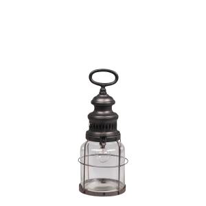 Fransk ladugårdslykta med glödlampa och timer - 32 x Ø12 cm - www.frokenfraken.se