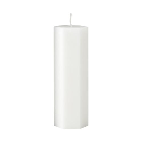 Spindelvävsljus - Vit - 5 x 15 cm - www.frokenfraken.se