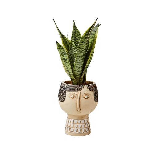 Kruka - Huvud - Retro - Ø12 x 21 cm - www.frokenfraken.se