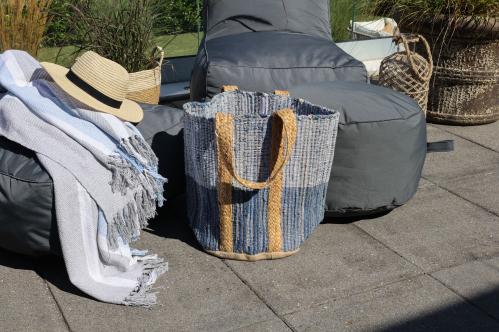 Lounge - Sittpuff - Grå - Utomhus - Ø 60 x 32 cm - 2-Pack - www.frokenfraken.se