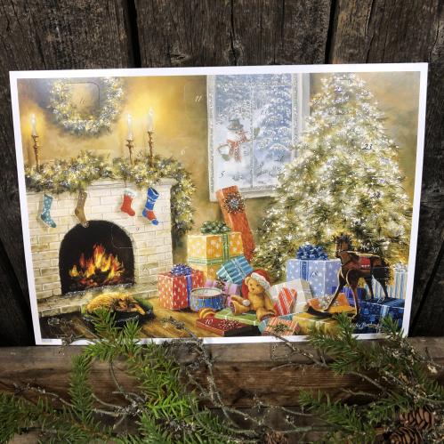 Adventskalender - Öppenspis - A4 - 29,7 x 21 cm - www.frokenfraken.se