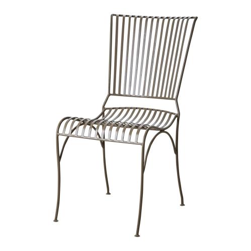 Trädgårdsstol - Metall Beige - 43 x 45 x 46 cm - www.frokenfraken.se