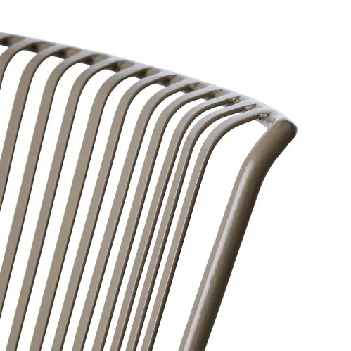 Trädgårdsstol - Metall Beige - 43 x 45 x 46 cm - www.frokenfraken.se