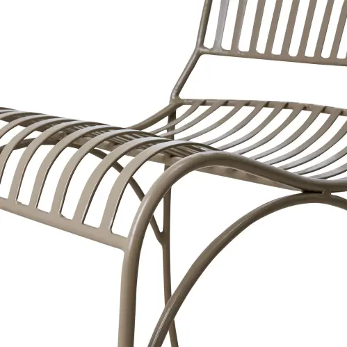 Trädgårdsstol - Metall Beige - 43 x 45 x 46 cm - www.frokenfraken.se