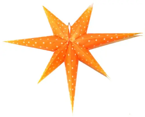 Adventsstjärna - Klassisk Gammaldags Orange - 60 cm - www.frokenfraken.se