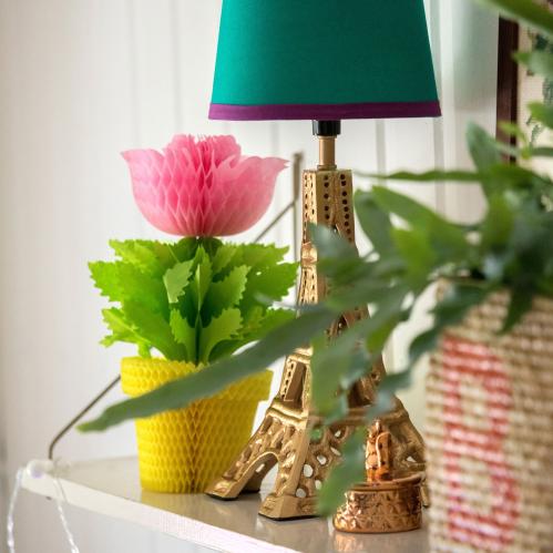 Lampfot - Eiffel Tower - Bordslampa i guld - 35 cm - www.frokenfraken.se