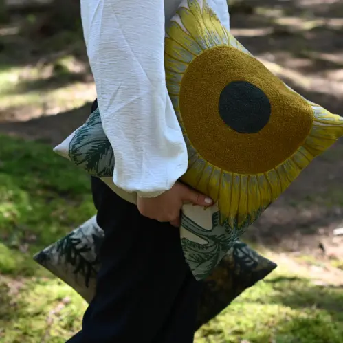 Kuddfodral - Sungold - 45 x 45 cm - www.frokenfraken.se