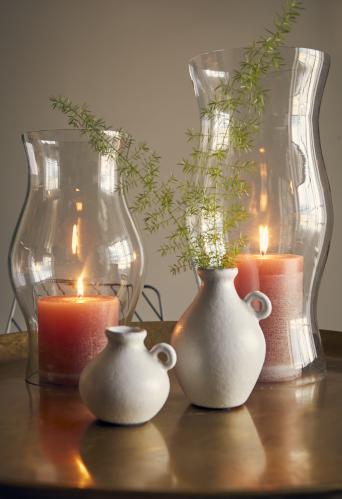Glas för lykta/Stormglas - 39 x Ø17 cm - www.frokenfraken.se