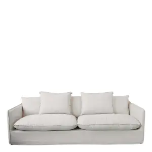 Soffa av Linne - 75 x 220 x 95 cm - www.frokenfraken.se