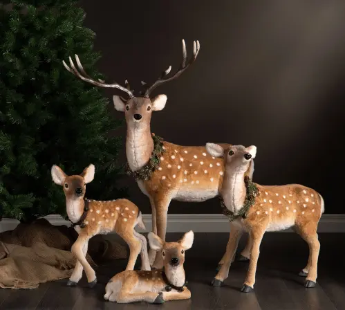 Hjort - Hind med krans - 79 x 38 x 70 cm - www.frokenfraken.se