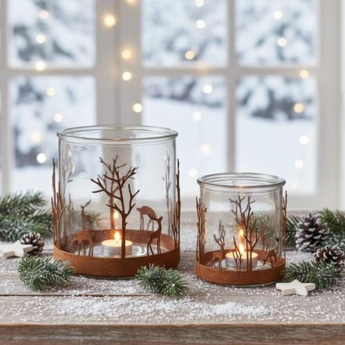 Ljuslykta - Skogen - Liten - Ø10 x 10 cm - www.frokenfraken.se