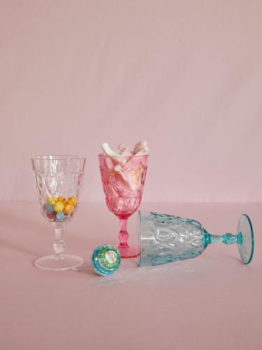 Vinglas - Rosa - 17 cm - www.frokenfraken.se
