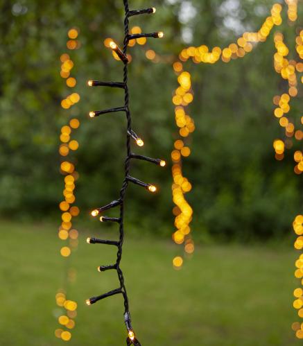 Ljusslinga - Utomhus - 540 st led varmvit - 11 meter - www.frokenfraken.se