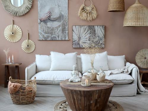 Soffa av Linne - 75 x 220 x 95 cm - www.frokenfraken.se