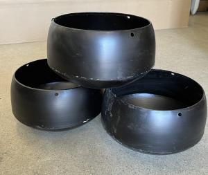 Ampel - Borstad Svart - liten - Ø22 cm - Andrasortering - www.frokenfraken.se