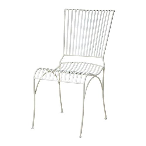 Trädgårdsstol - Metall Elfenben - 43 x 45 x 46 cm - www.frokenfraken.se
