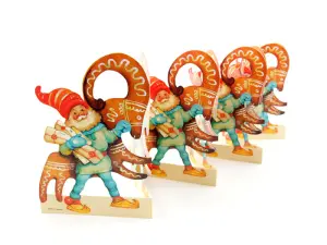 Julpynt - Gammaldags Pappersrad - Pepparkaksbock - 15 x 66 cm - www.frokenfraken.se