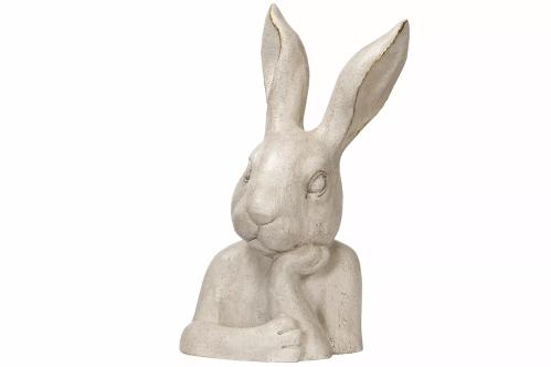 Påskdekoration - Kanin - Byst - Vit - 43 cm - www.frokenfraken.se