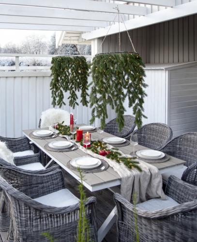Girlang - Grön med belysning - 180 cm - www.frokenfraken.se