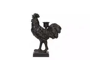 Ljusstake - Tupp - Brun - 25,5 cm - www.frokenfraken.se