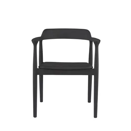 Stol - Karmstol - Svart - 59 x 52 x 73 cm - www.frokenfraken.se