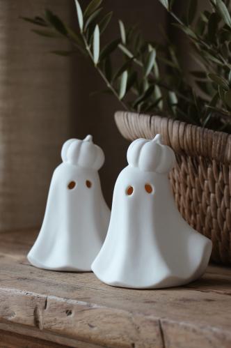 Spöke med Pumpa - 12 x 10 x 14 cm - www.frokenfraken.se
