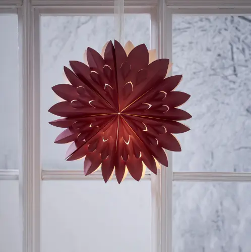 Adventsstjärna - Röd - 40cm - www.frokenfraken.se