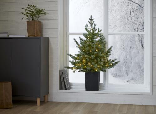 Julgran med belysning - LED Greyland - 95 cm - Utomhus & Inomhusbruk - www.frokenfraken.se