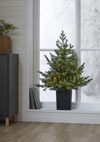Julgran med belysning - LED Greyland - 95 cm - Utomhus & Inomhusbruk - www.frokenfraken.se