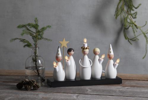 Adventsljusstake Luciakör - 22 cm - www.frokenfraken.se