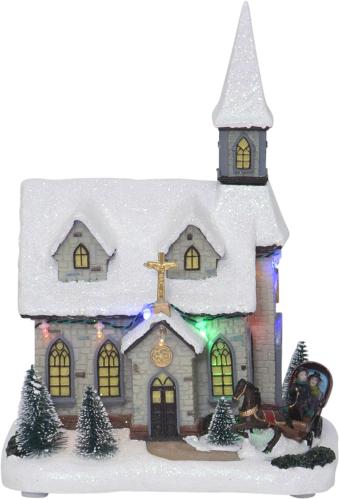 Julkyrka med belysning - 27 cm - www.frokenfraken.se