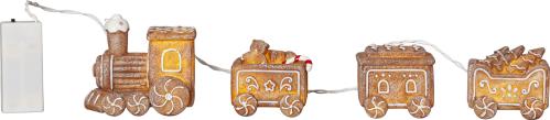 Jultåg - Lysande pepparkakståg - 30 cm - www.frokenfraken.se