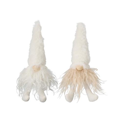 Tomte - Sittande - Offwhite - 5 x 23 cm - www.frokenfraken.se