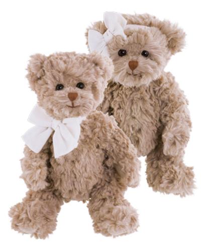 Gammaldags Nalle - Rosett runt halsen - 25 cm - www.frokenfraken.se